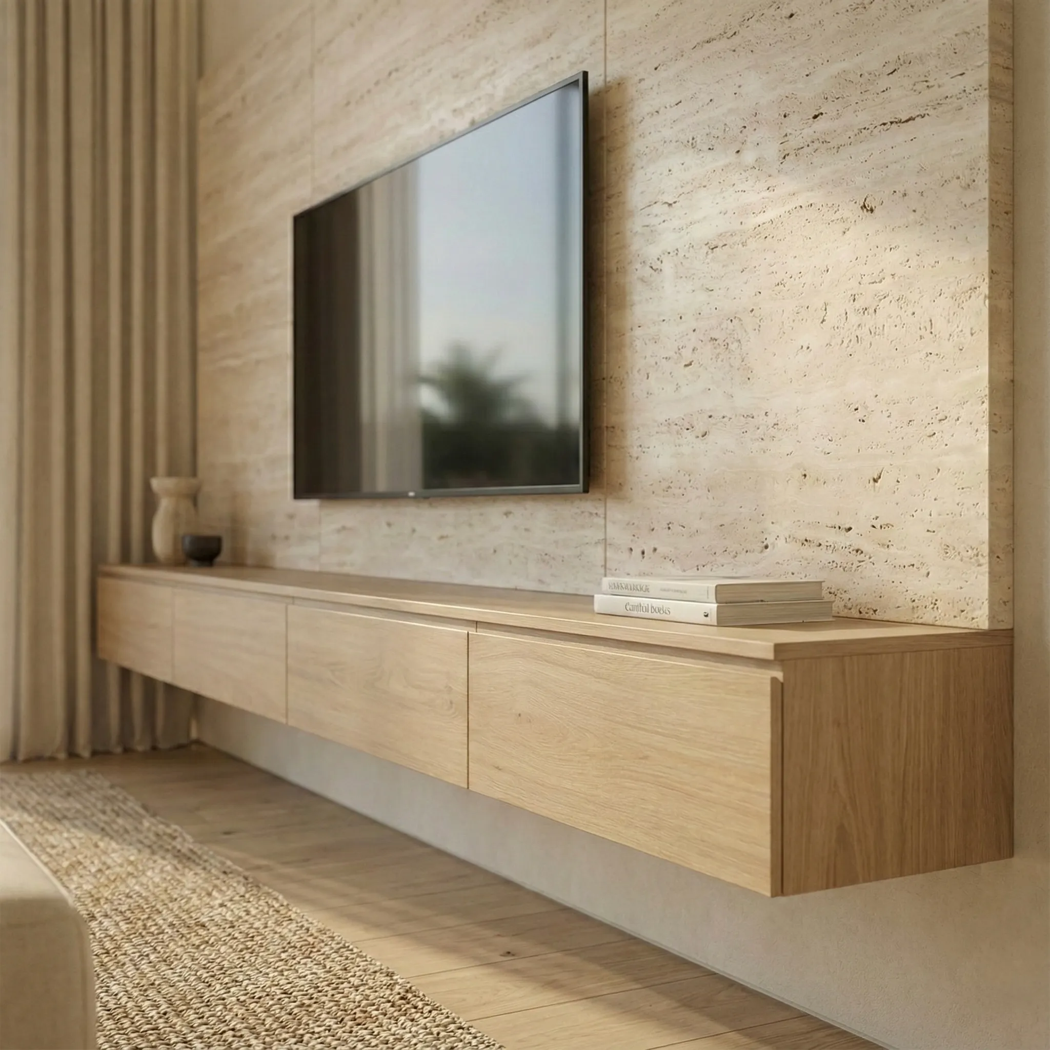 Warm Oak Modern Kitchen